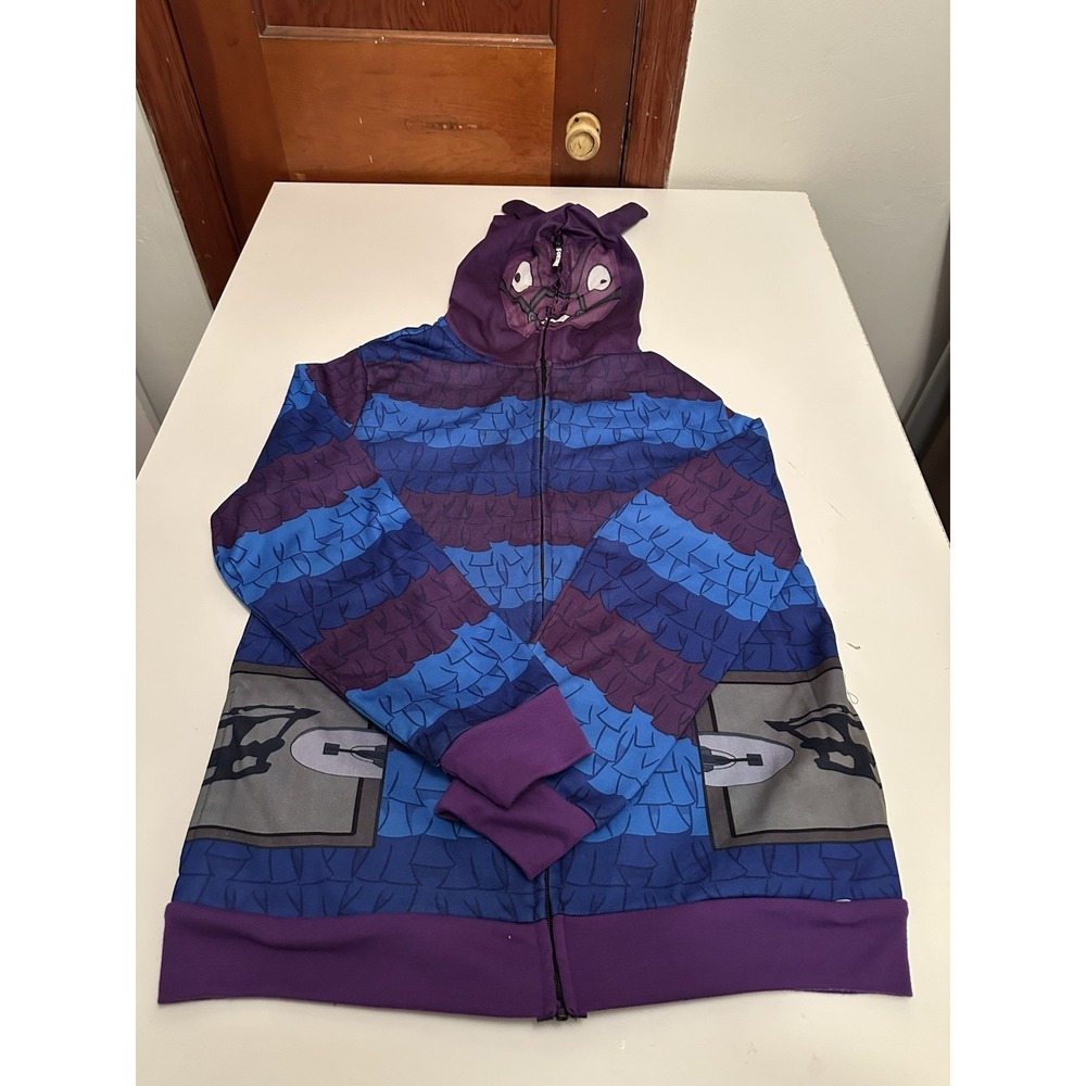 Fortnite Loot Llama Full Zip Hoodie Jacket Full Face Mask Mesh Youth Size XXL